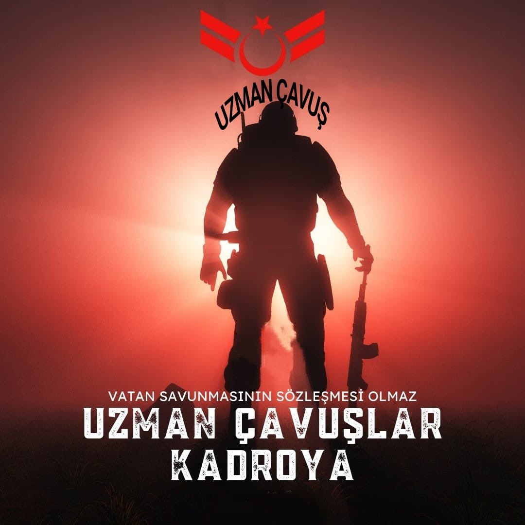 Kamuda en fazla sözleşme ile görev yapan Uzman Çavuşlar Sözleşmeli memurlarda olduğu gibi kadroya geçmek istiyor
Kahramanlara verilecek bu hak gecikmiş bir haktır
Analarının aksütü gibi helalleridir

 #KanıBayraktaKadrosuCennette