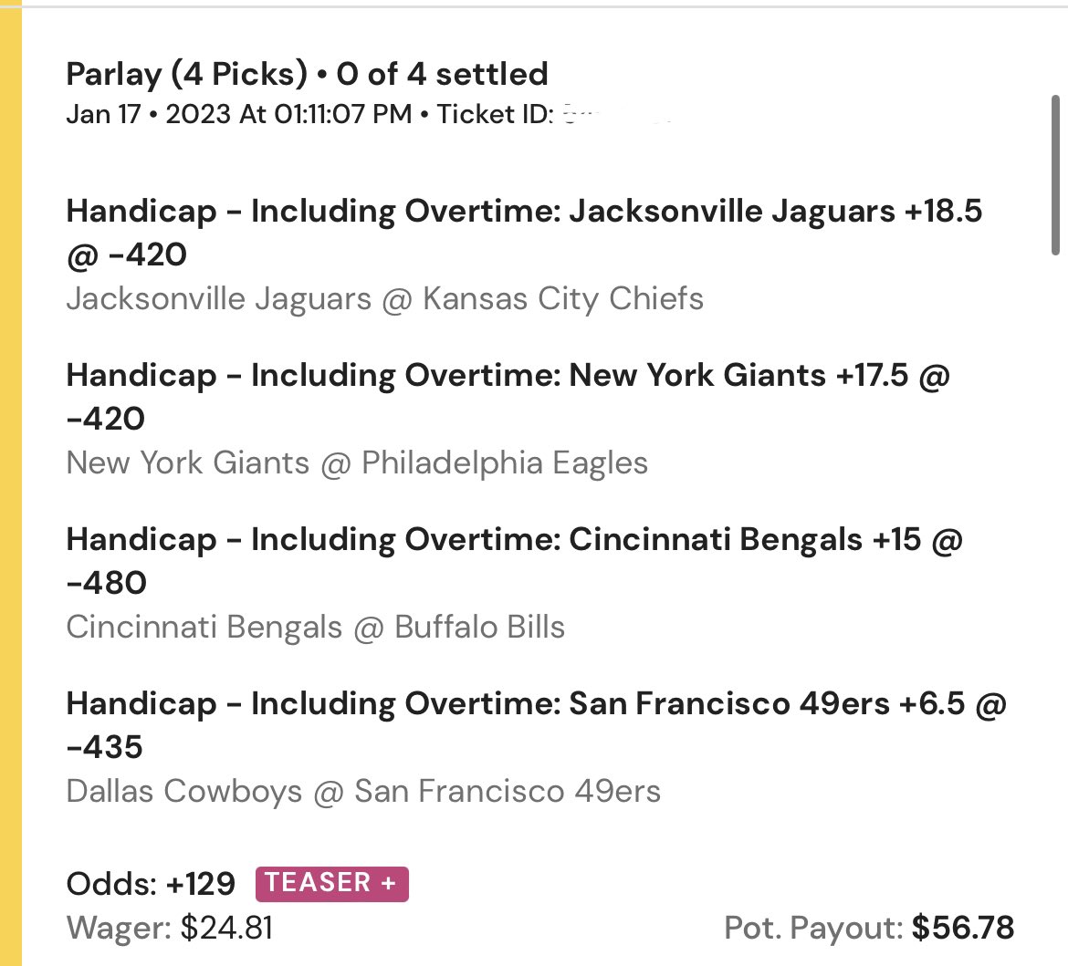 GamblorProfits's tweet photo. Teasers. Teasers. Teasers. 

#NFLTwitter #GamblingTwitter #NFLGambling https://t.co/2puZvNdr0f