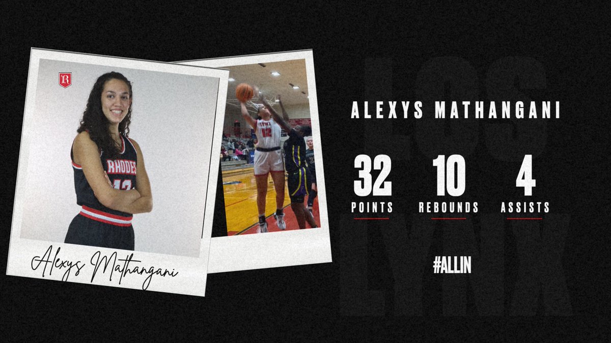 Alexys Mathangani had a monster game last night leading Los Lynx to a conference win! #LosLynx