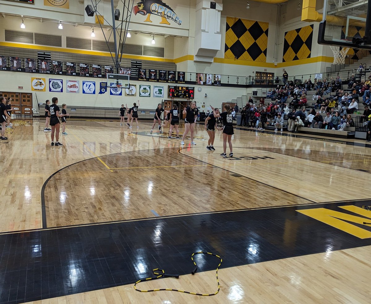 Aerial Orioles perform at halftime