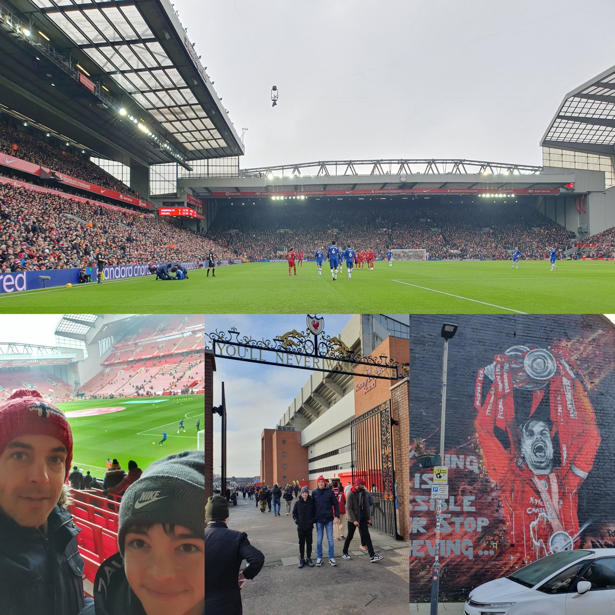 samthomas59's tweet photo. Swapped Bristol City for Liverpool today.  Not the best game, but as a football fan, so glad I got to experience YNWA at Anfield ⚽️ https://t.co/LZCYsFerqa