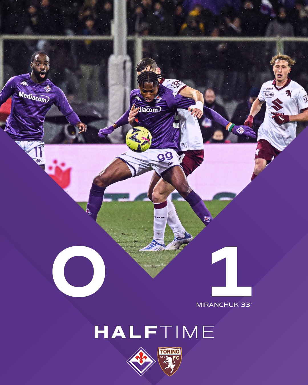 ACF Fiorentina English on X: We trail at the break