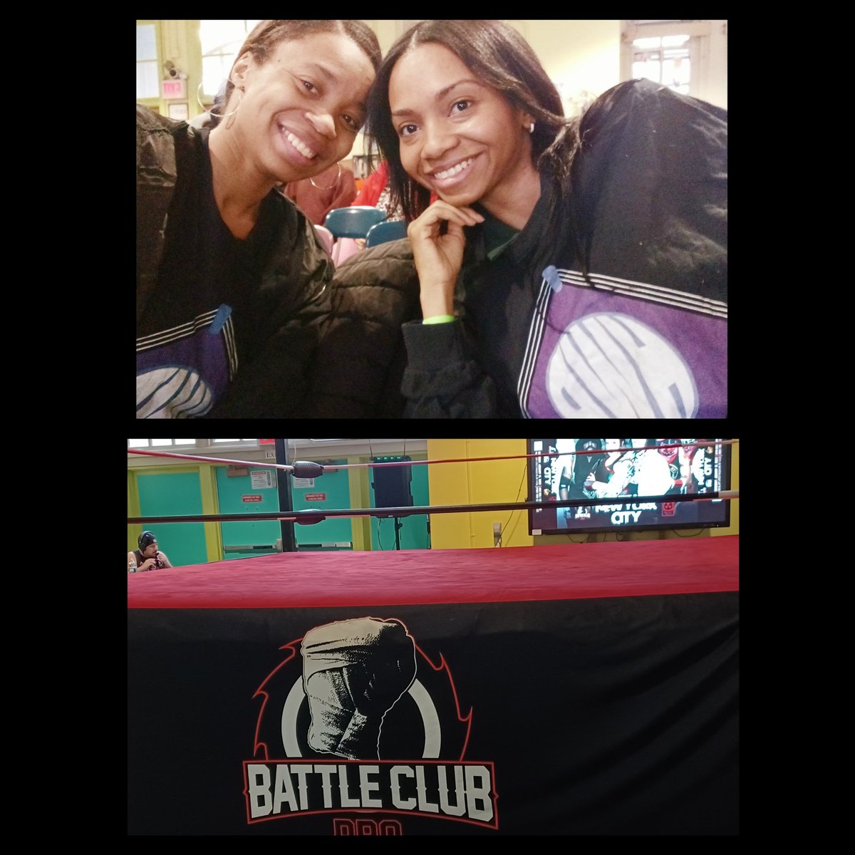 InKatW3Trust's tweet photo. We are in here @ShaySawyer_ representing @queenstephhardy for @hardywrestlepod
@battleclubpro
#InKatWeTrust #Saturday #igdaily #wrestlingcommunity #wrestling #wwtalkpod #cohosts #hosts #nyc #brooklyn #weekend #weekendvibes #backstagecorrespondent #wrestlers https://t.co/BL2XACEszb