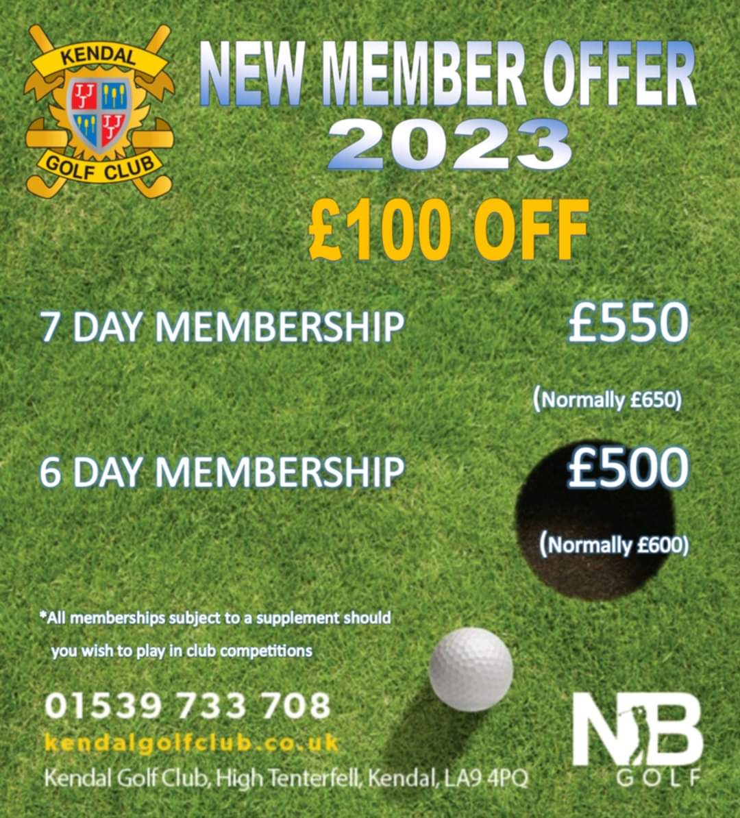 Kendal Golf Club (@clubkendal) on Twitter photo 