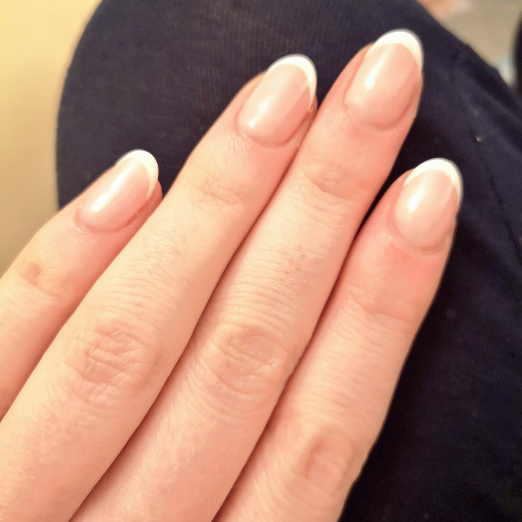 Beautiful new gels done this afternoon 😍 Never had French tips before but always admired them. Today was the day! #TeacherSelfCare