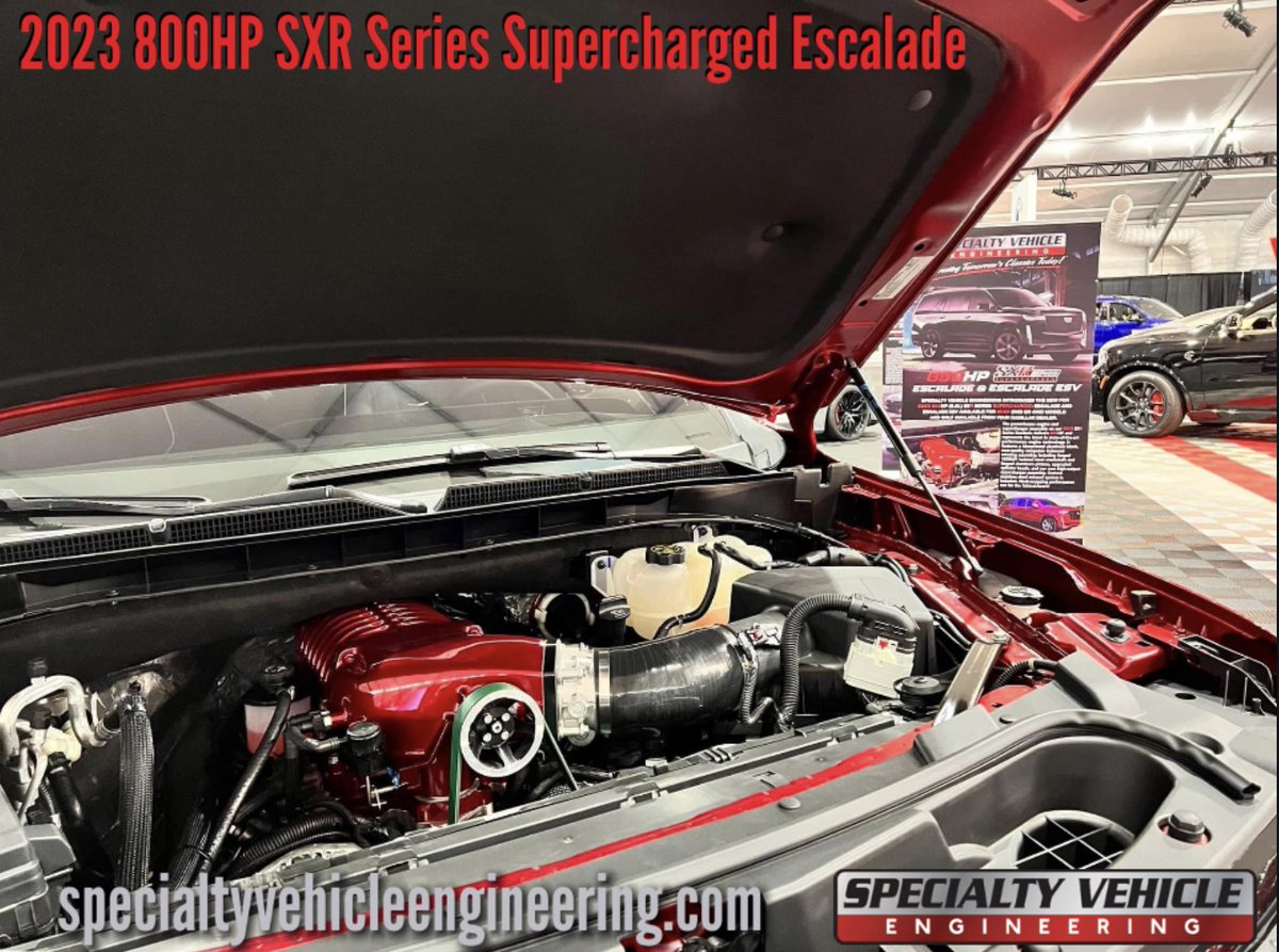 SVE_CARS's tweet image. Come see our stunning 2023 YENKO/SC® 1150HP Stage II #Camaro in #Sharkskin - and our 2023 800HP SXR Series Supercharged #Cadillac #Escalade
 #barrettjackson
#specialtyvehicleengineering #yenkocamaro #camaross #nitto #cadillac #chevy