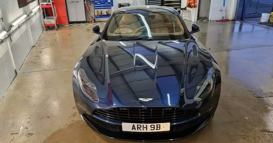 obsessions_mcd's tweet photo. Total turn around on this on this DB11, paint correction with scratch removal! #cardetailing #paintcorrection #wetsanding #lincolnshire https://t.co/wW3TT10nv4