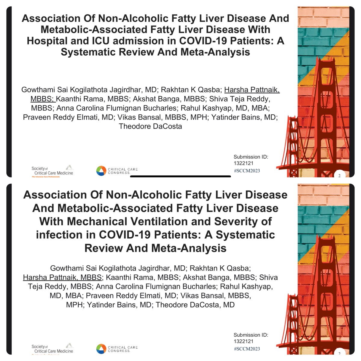 Presentation at Critical care congress… Fatty Liver and COVID-19, Meta-analysis of more than 30 studies...

<a href="/SCCM/">SCCM</a> <a href="/Dr_SRKashyap/">Rahul Kashyap, MD, MBA 🇺🇸🇮🇳</a> <a href="/_GRRSP/">Global Remote Research Scholars Program - GRRSP</a> <a href="/AKBanga/">Akshat Banga, MBBS, MD</a> <a href="/RakhtanQ/">Rakhtan Qasba</a>
