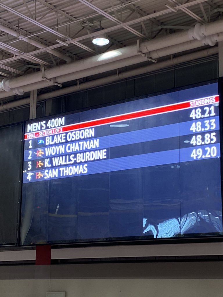 🚨🚨 NATIONAL QUALIFIER 🚨🚨 <a href="/BlakeOsborn9/">Blake Osborn</a> hits the Auto Qualifier in the 400m Dash in a time of 48.21!