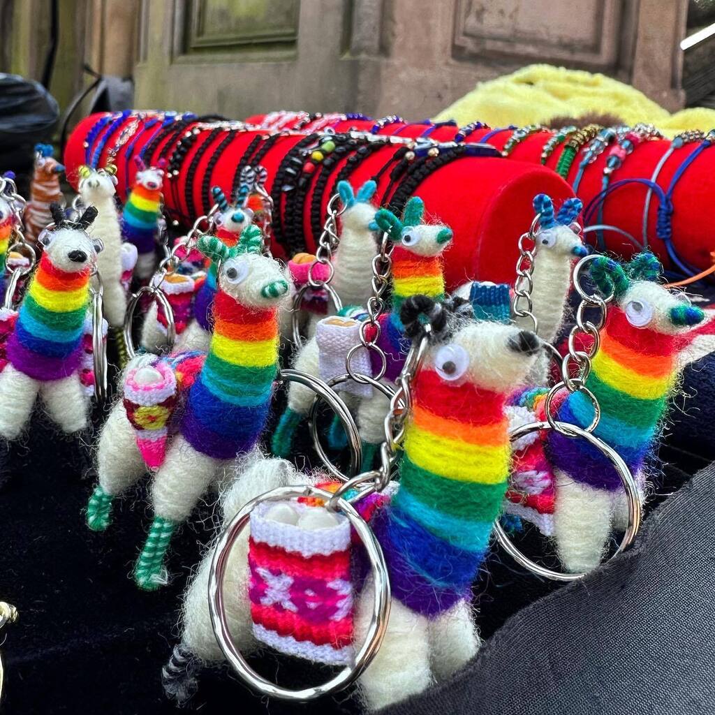 writeramesh's tweet photo. The llamas are coming, the llamas are marching on. #shotoniphone #keychains #llama #newyork #ny #centralpark https://t.co/gLqrgsbuDf https://t.co/ssSdbJfVBL