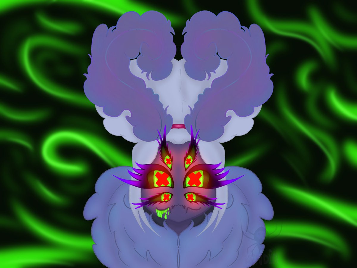 WendiaTatsuki's tweet photo. I’m redesigning my Ocs, for now just a head of Amaryllis the toxic moth🦋🧪 https://t.co/Ej5zxsprgN