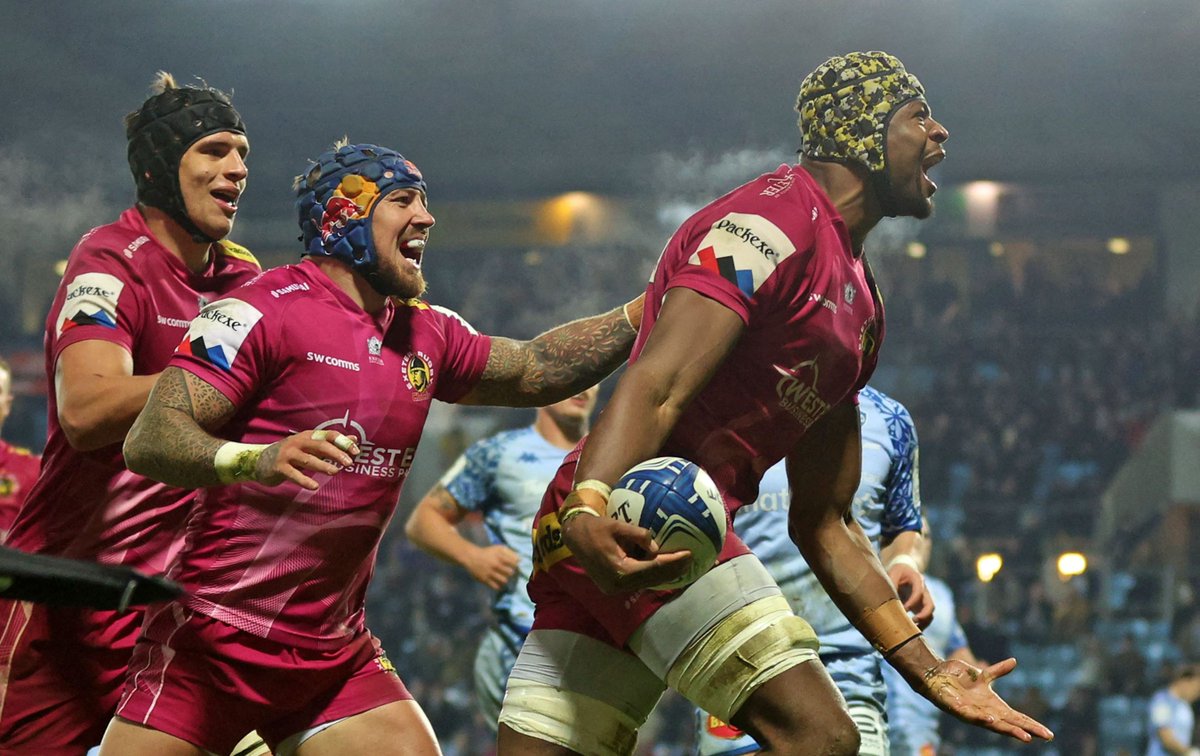 ExeterChiefs's tweet photo. ๐ - ๐ ๐๐ง๐๐ ๐ฅ๐๐ฃ๐ข๐ฅ๐ง
Read @mstevo1976's report of @ExeterChiefs defeating @CastresRugby in Rd 4 of the @ChampionsCup at @SandyParkExeter
https://t.co/oFqFUmHXVN
#EXEvCAS https://t.co/1vkYKWERGN