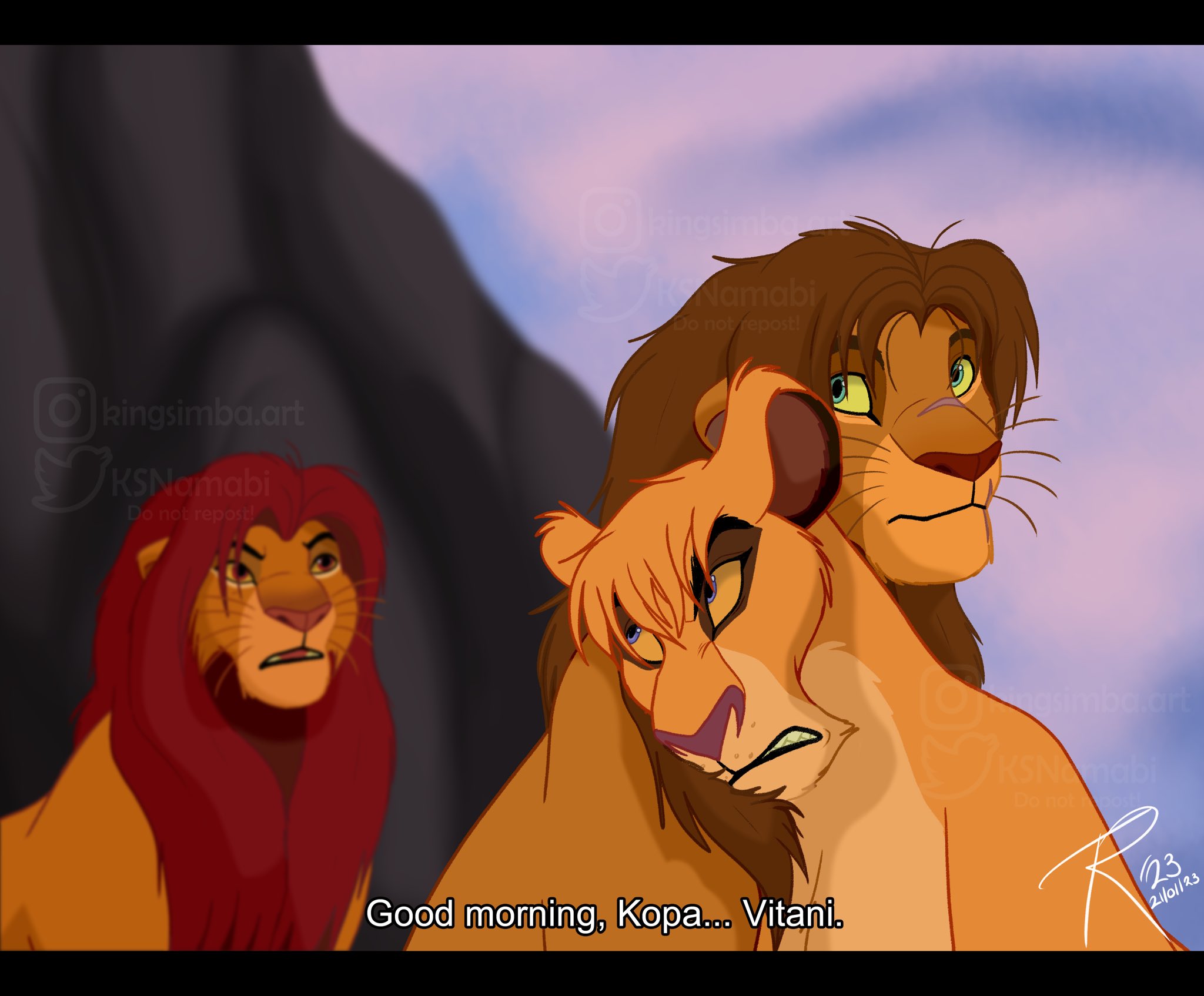 Lion King 2 Vitani And Kopa