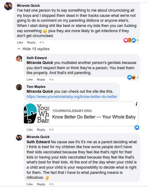 TheGuardianAn15's tweet photo. #BabyCutter stupidity in action. I SS as much as I could after she deleted, and before my computer crashed.
There's more astonishingly stupid commentary, but Twitter only allows 4 photos at once.
Profiles, rebuttals, news, etc., in image description!
#BornPerfect #EndCGM https://t.co/Marlofm84r