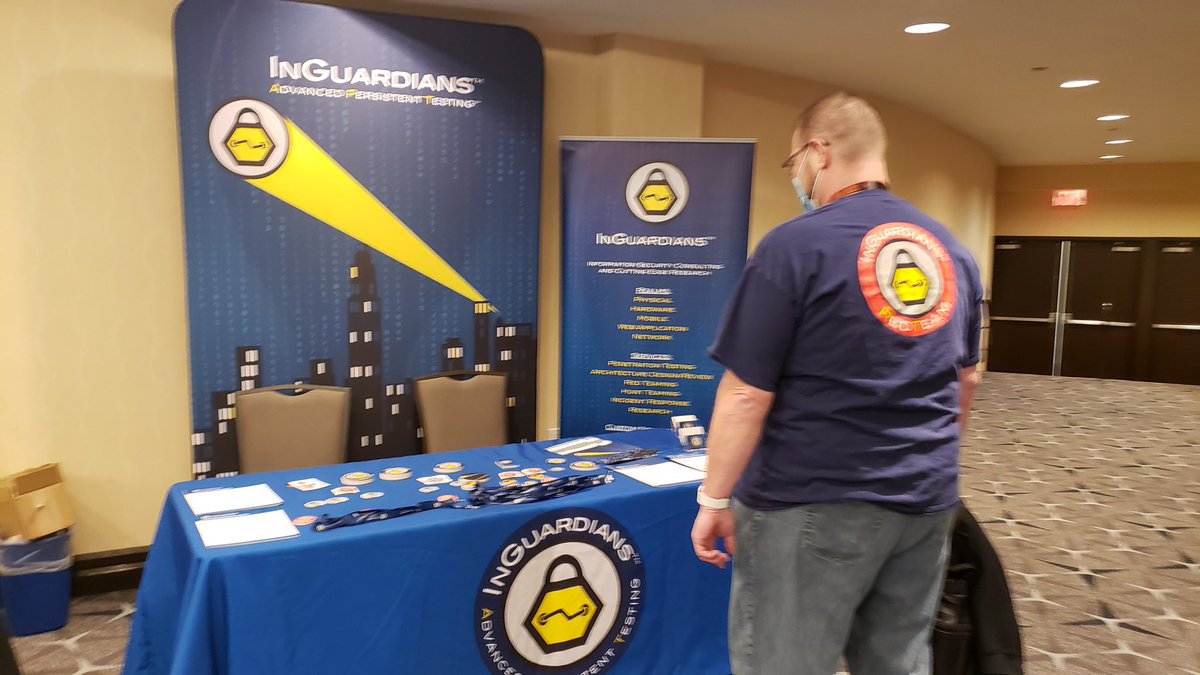 Blast from the past - <a href="/securid/">Securid</a> wearing our 2017 #DerbyCon t-shirt at <a href="/shmoocon/">ShmooCon</a>!! Thanks for repping!