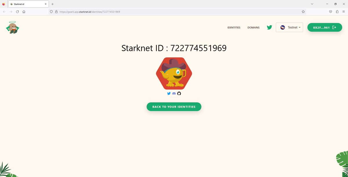 Johnnyblanch61's tweet photo. I claimed my ".stark" domain name on @Starknet_id

Claim yours before it's too late for a big surprise 👀 ... 

#StarkNet #StarknetIdOdyssey https://t.co/7lfkWmujDL