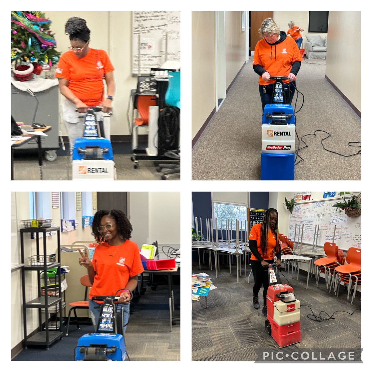 Store 2768 @TeamDepot2768 Benton Harbor Home Depot cleaning and painting our Benton Harbor high school.