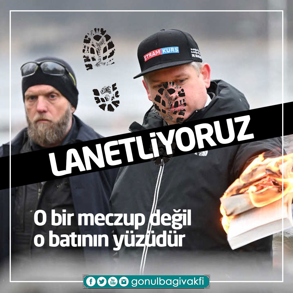 Haçlı dünyasını asla unutma. Geçmişinde olduğu gibi günümüzde de ve yarınlarımızda da senin kutsalına her fırsatta saldıracaktır.

Kur'an bizim nurumuzdur, aydınlığımızdır.
O nuru asla söndüremeyeceklerdir.

#sweden