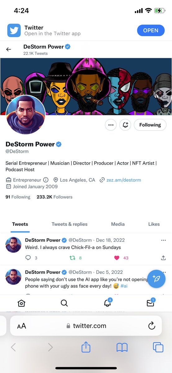 iownjd's tweet image. Discover more from🌬️#destorm🌙only on☀️@instragram🌴

DeStorm Power
Wuz Up World Inc. Star Maker
zez.am/destorm

DeStorm (@DeStorm) • #Instagram photos videos

There's more🔍to see from🚸#DeStorm📲Open🎥@instragram📸@iOwnTomorrow🪩@iownclothing🖼️@iownthefight🛒@Tesla🛣️