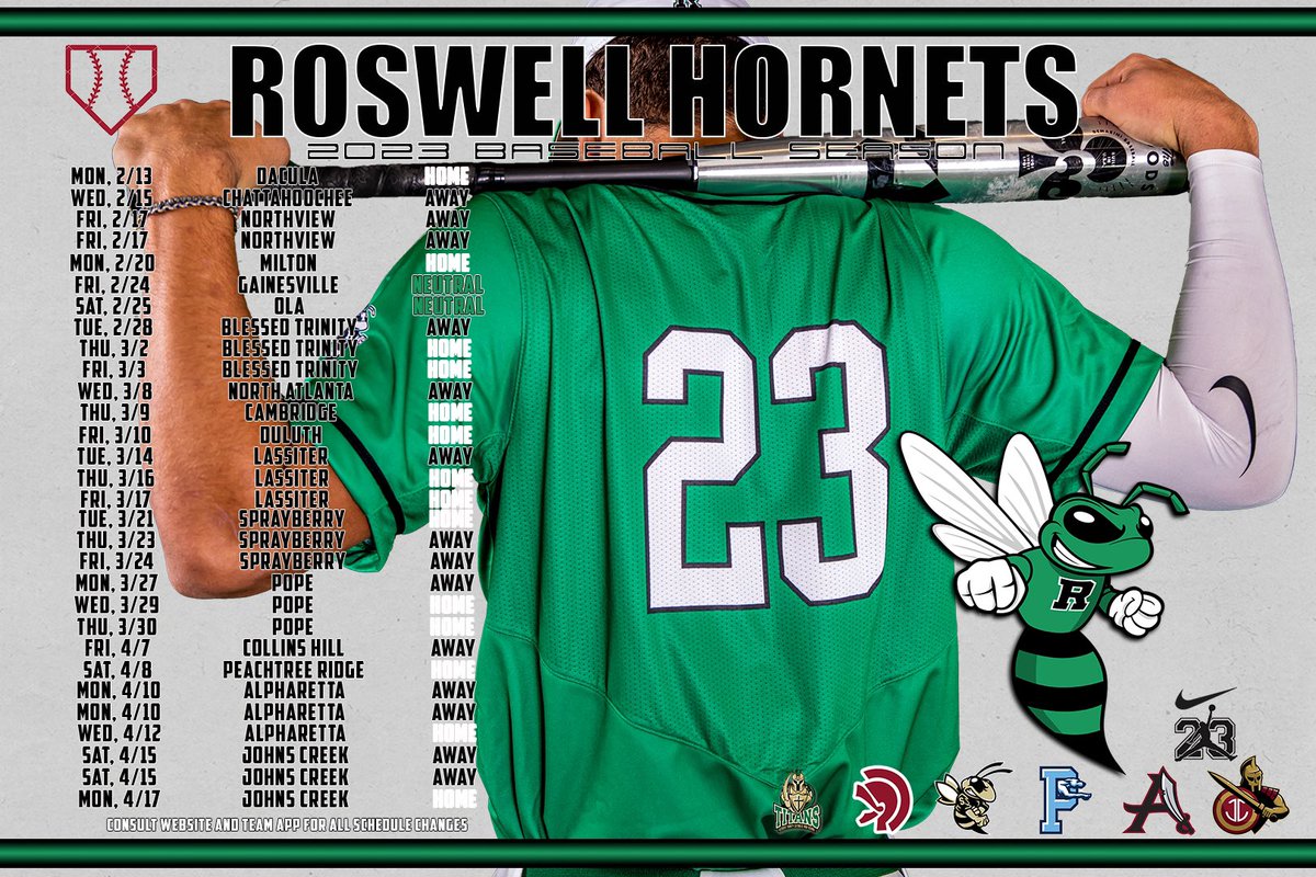 BaseballRoswell's tweet image. Great week of practice for both teams! 23 Days away until the season starts!