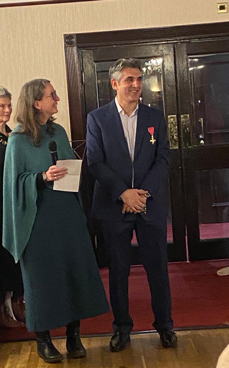 Celebrating compassion, dignity and leadership with <a href="/sabir_zazai/">Sabir Zazai 🧡</a> and 120 really good, good people in a standing ovation