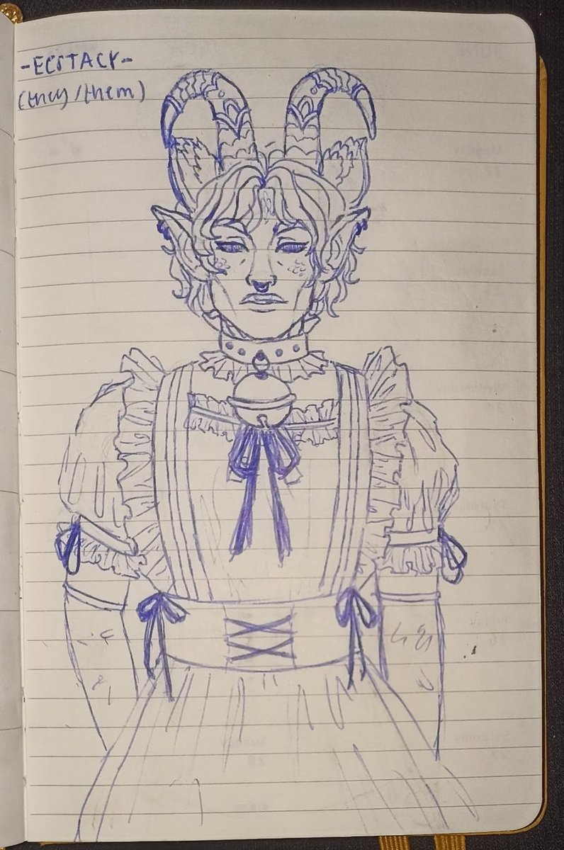 KyberBonsai's tweet photo. Ecstacy in a maid outfit, bell and all, definitely *not* out of Stag's imagination 👀
#HigherEdRPG https://t.co/DxEneC0EMr