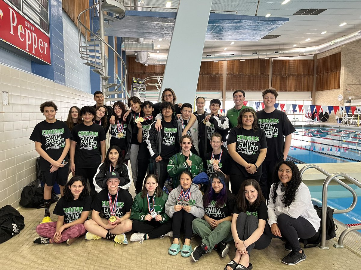 BAHSwimTeam's tweet photo. 2nd place team finish, on to region! https://t.co/Gi2TV4tBiM