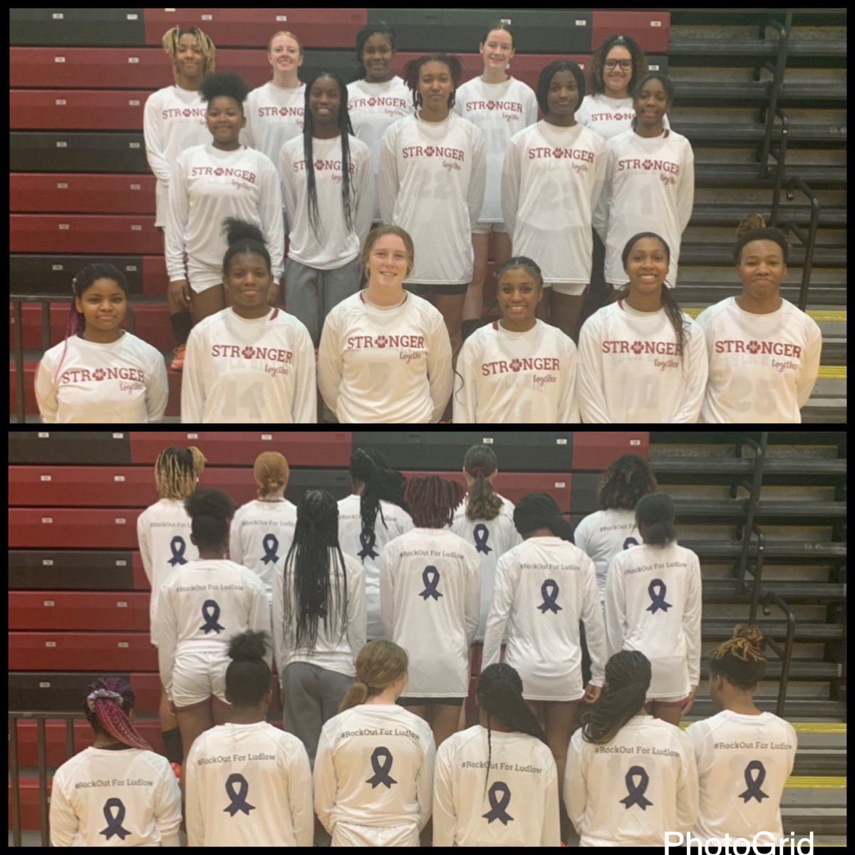 RHHSGirlsBBall's tweet photo. #RockOut for Ludlow Cancer Shirts. LadyBearcatBB players wore these shirts in support of our very own Jim Ludlow as he continues his fight against cancer. If you want to support him we will be dropping a Store Link to purchase shirts where proceeds will help offset medical bills. https://t.co/POqaAA5ExY