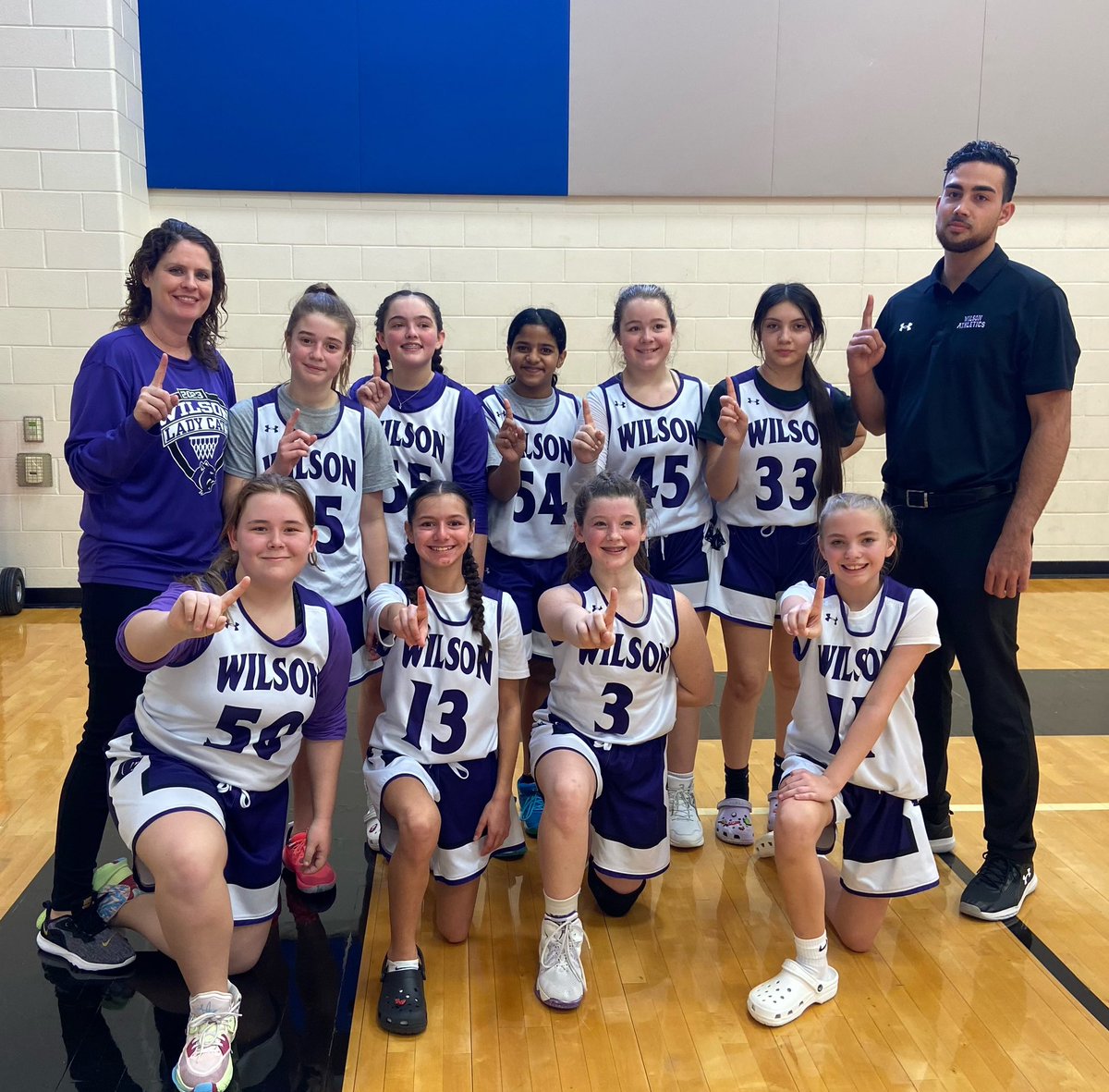 ladywildcatswms's tweet photo. All we do is WIN WIN WIN. 7th Grade B/C Tournament CHAMPIONS!! 💜🏀 https://t.co/O0RPzFbWV7
