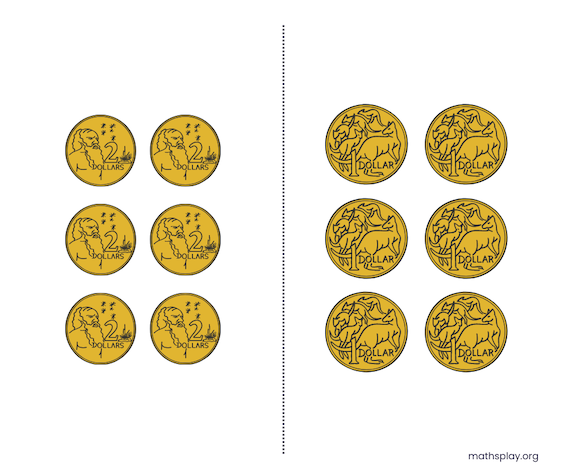 HumanEd_Au's tweet photo. Some new open-ended maths talk visuals for thinking about coins. Four different currencies ⬇️
- 🪙 Aus
- 🪙UK
- 🪙Euro
- 🪙US
Tested but improvement feedback welcome
https://t.co/3Uncck7xJH
#mtbos #mathsplay #comparecontrast #samebutdifferent #sameordifferent https://t.co/g9Z3SaqXfe
