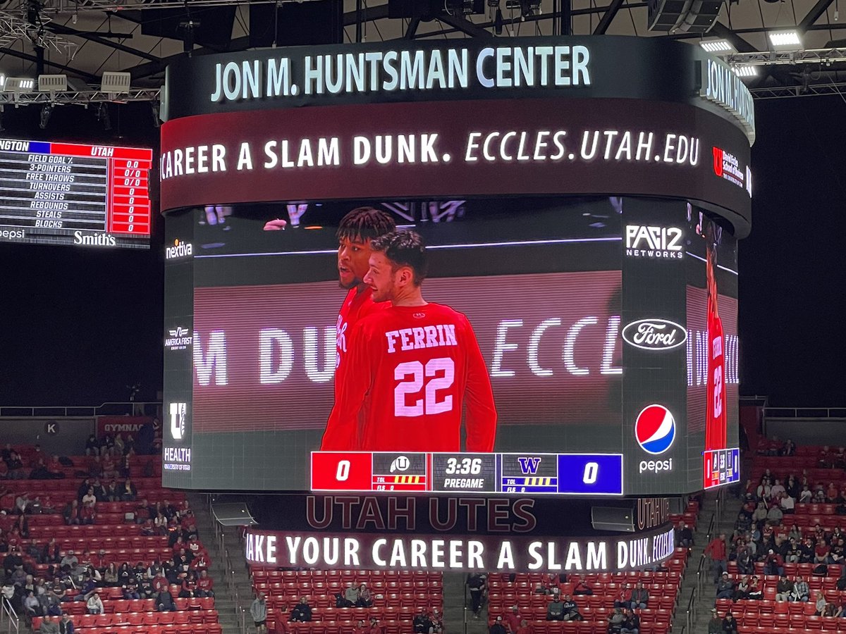 Tonight my family showed up to the <a href="/UtahMBB/">Utah Basketball</a> game and saw all the players wearing “Ferrin” and “No. 22” on their warmups. 

We love Arnie Ferrin ❤️

#goutes