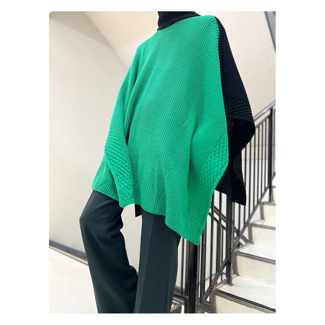 BAFNxN's tweet photo. 〜NEWTRAL TOKYO/NO ID.〜

2023 S/S collection✨
【3WAYニットZIPポンチョ】
color：GREEN/size：ONE

#noid #newtral #newtral_tokyo #painting #fashion #ootd #kawaii #emo #staff #ss #todayscode #spring #springfashiontrends https://t.co/Og4CxVojSQ