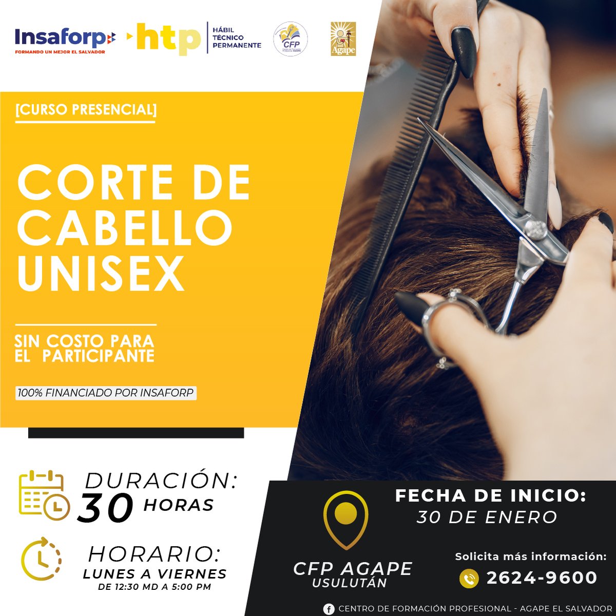 agapeCFP's tweet photo. #USULUTÁN 🆕
Próximos cursos por iniciar en @agapeCFP sede #Usulután 🇸🇻
Para inscripciones o más información pueden contactarnos al teléfono: ☎️ 2624-9600
#AgapeCFP #sedeUsulután #TodosSomosAgape https://t.co/zxrfeImnNG