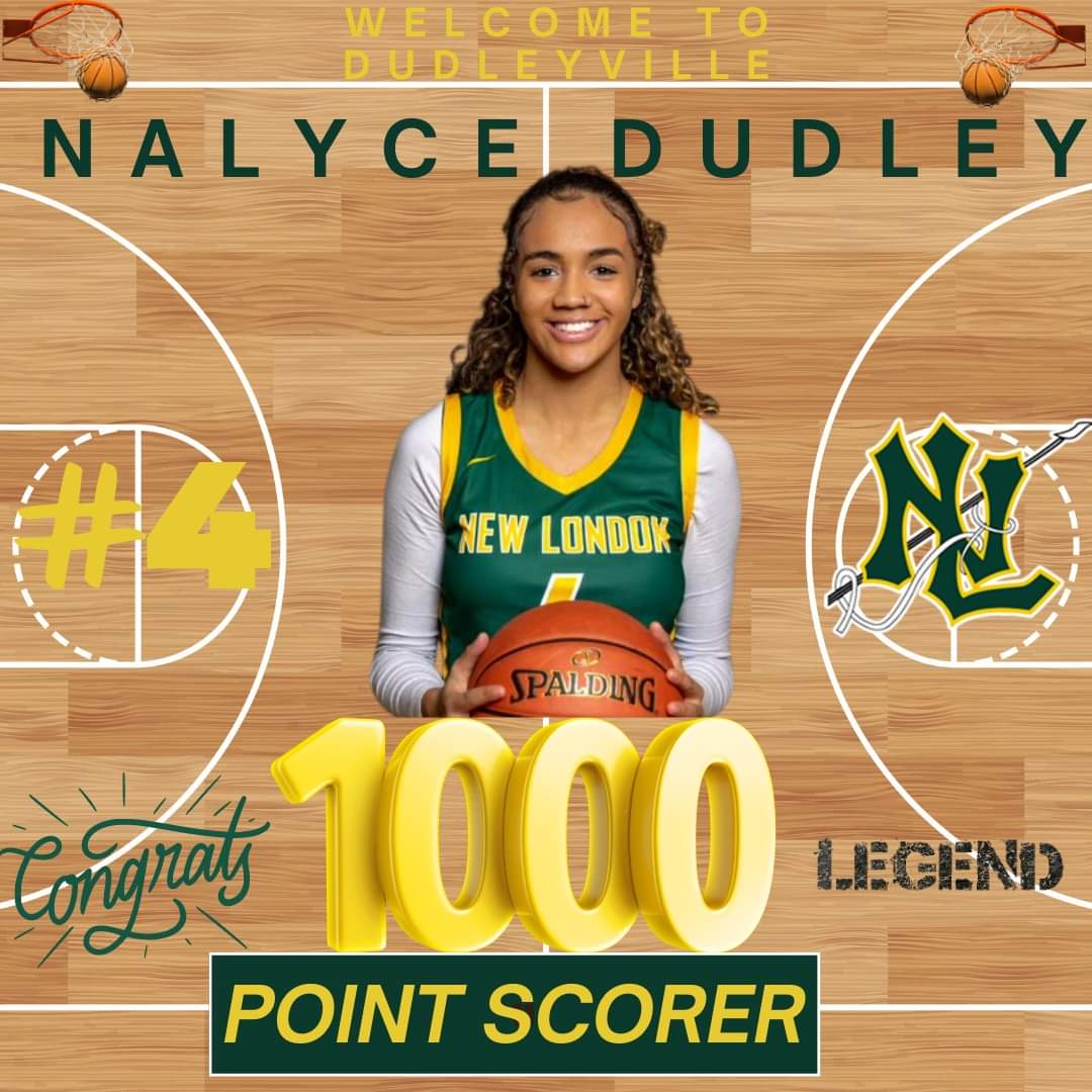 MsDudley6's tweet photo. 💚💛🏀1000pt👑💪🏾Dedication💯@nlhsathletics @girlscbc @BashHoopsNE @TheDayCTsports @TheReal_BizzyTv @GameDayCT https://t.co/2sxu4oCuPk