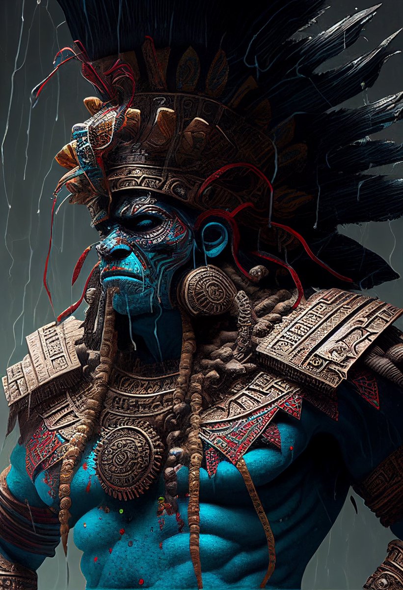 adancitok's tweet photo. #tlaloc es el dios azteca de las lluvias y tormentas. Los expertos en culturas mesoamericanas consideran que probablemente se trate de una de las deidades aztecas más antiguas.

Made it with Midjourney https://t.co/WT36I1qqm1