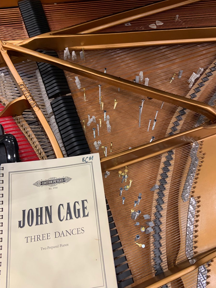 PianoSpheres's tweet photo. @HOCKETensemble hard at work putting together their program! Maybe you can see why this piece is rarely performed...

See this and more by Kotcheff, Gibson, Yoko Ono and Peter Shin on Tuesday Jan 24 at Zipper!

https://t.co/wfFHDzW5sS https://t.co/FqIEPCnLLp