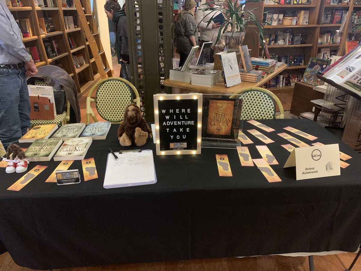 AuthorBetseyK's tweet photo. Today had been an #amazing day. We had 38 attendees at the #OCWI meeting for my presentation on #ImposterSyndrome
I had a near-sellout at my #booksigning & I met so many nice #readers & fellow #authors. #AuthorsOfTwitter #authorlife #GoodDay #writerslife #WritingCommnunity https://t.co/0we7oaXSmL