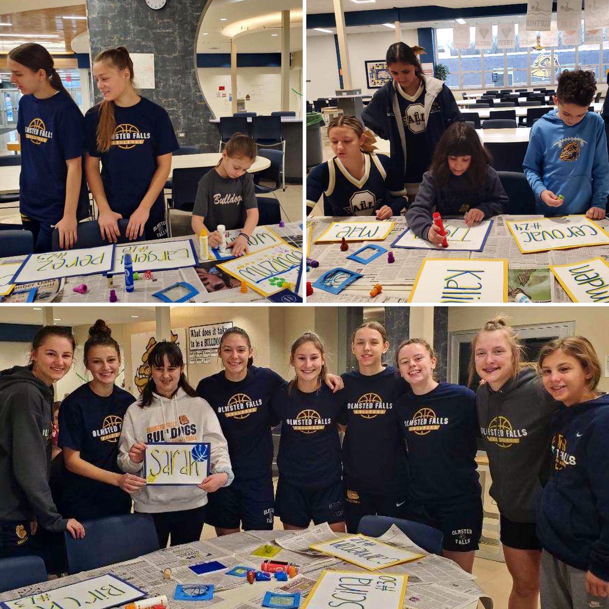 OFHelpingHands's tweet image. Great time at our basketball social today! Thanks for hanging out @fallsgirlshoops and @OFHSCheer 💛🐾🏀💙 Go Bulldogs!!