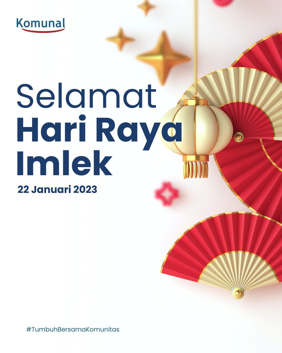 As the new sun rises in a brand new year, may it bring you good luck, prosperity, joy, and contentment 😇

Kami keluarga besar Komunal mengucapkan Selamat Tahun Baru Imlek 2023 🐇

Happy Chinese New Year! Gong Xi Fa Cai!