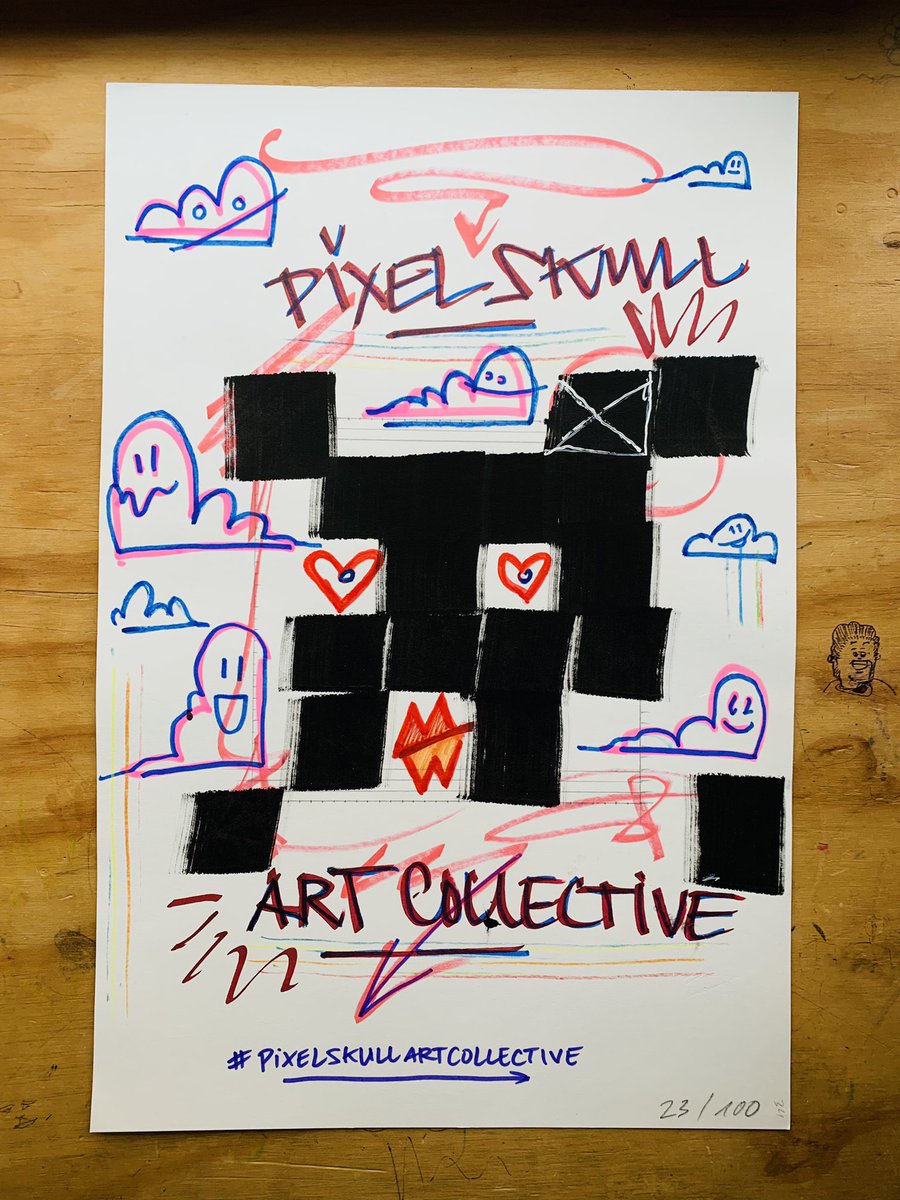 Pixel_Skull_'s tweet photo. #GN with an handmade post 🎨🏴‍☠️❤️‍🔥

#pixelskullartcollective #nft #nfts #NFTCommmunity #NFTartwork #NFTsales #nftart #poster https://t.co/Ox6FyUhBeY