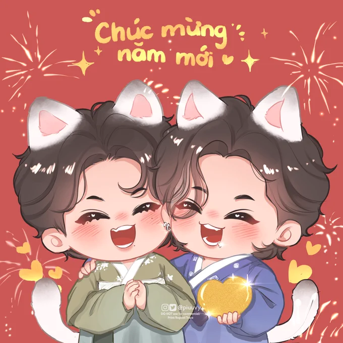 Its  year in Vietnam, so we also have these kitten  