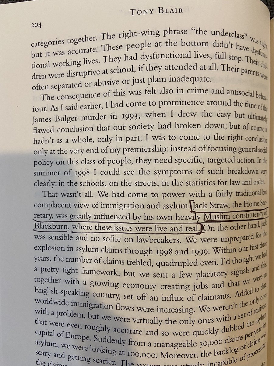 MatramSatish's tweet image. Jack Straw’s politics “was  greatly influenced by his own heavily Muslim Constituency of Blackburn”,says Tony Blair in his book “A Journey, My Political Life”. (P204). So, playing to the gallery by blaming #Modi ji might be very natural! Indeed a sordid game. #ModiDocumentaryRow