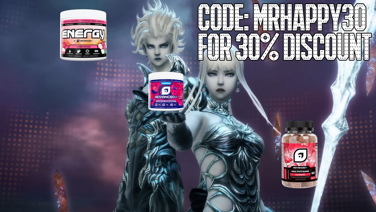 Mrhappy1227's tweet photo. I'm going to need all the Energy, Focus and Hydration possible for Ultimate Omega on Tuesday.

Fortunately, @ADVANCEDgg has a 30% discount for all three of those things until the end of the month! 

Just use code MRHAPPY30! #ad

https://t.co/DhyJgUaEss https://t.co/2lbfqFwl5k