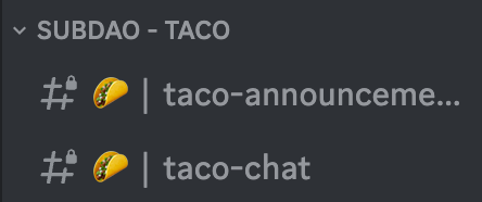 You can now "Sub DAO Verify" in the <a href="/GMersNFT/">GMers NFT 🌞</a> discord as a Taco Holder 🫡🌮 to access the Taco channels. 

Bring your A-Game recipes 🤌
