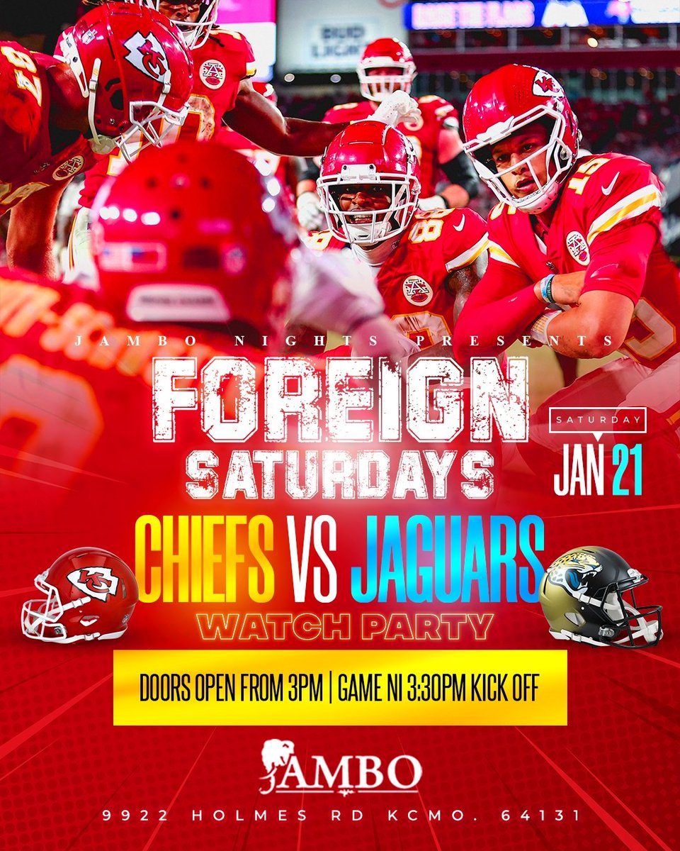 Jambo_Kc's tweet photo. What a game KC!!! The #Chiefs after party going on @ Jambo bar- 9922 Holmes Rd,KCMO till 3am #Chiefskingdom https://t.co/5vPoPrkNCJ