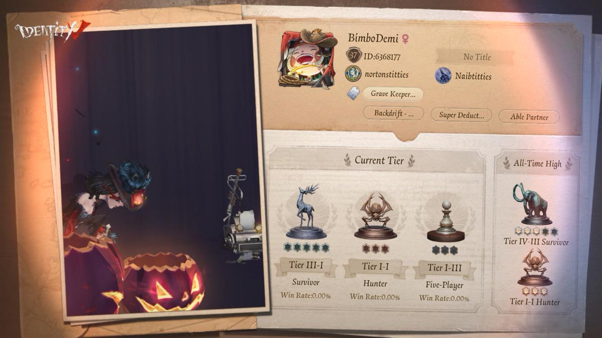 desolatedilf's tweet photo. I'm playing Identity V. Fancy a game? https://t.co/qpL8MyBDQG