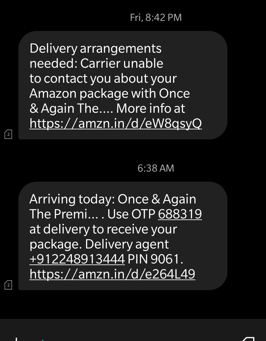 RGhadigaokar's tweet photo. The delivery team in ghatkopar area is pathetic first they don't come on time second the OTP also comes  is generated in morning n they have returned the package to the seller yesterday night itself without my knowledge or consent... #amazonindia #AmazonPrime #Flipkart https://t.co/WybbYO2UGZ