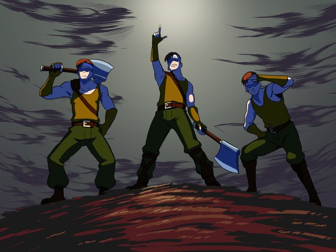 [R-18] 空から獲物が降ってきた!【skebより】 #おっぱい https://t.co/3skVwkPgG0 