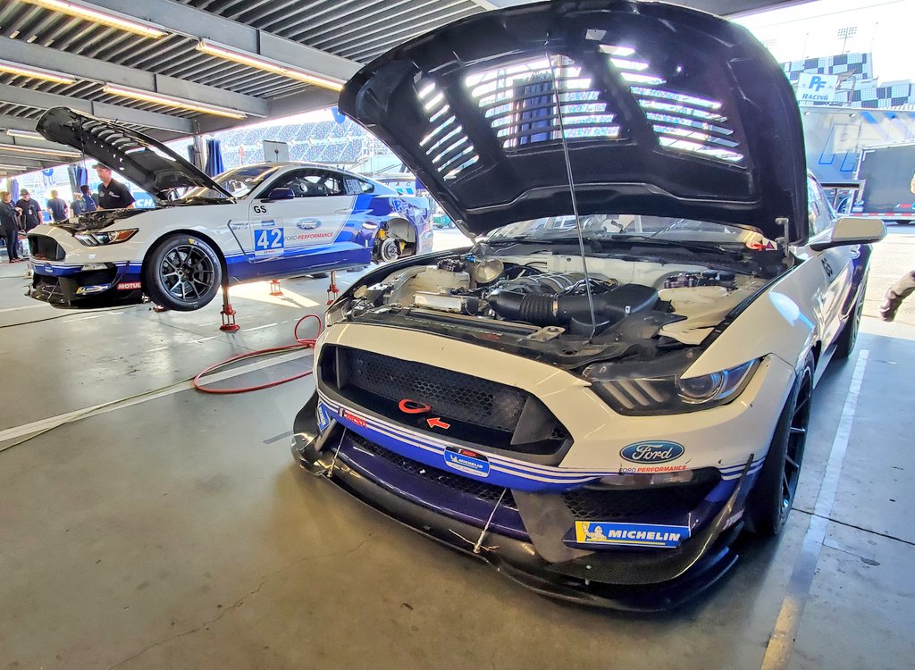 DrayTheWolf's tweet photo. Running #43Forever on the #FordGT4 #Mustangs to remember #KenBlock for the next week of testing and racing at #Daytona π
Running a 2 car effort and looking pretty good so far. 4 test sessions down, 1 left to go tomorrow in the Roar test.
Let's good #FordPerformanceRacing ππΌ https://t.co/mjOvDtDfAf