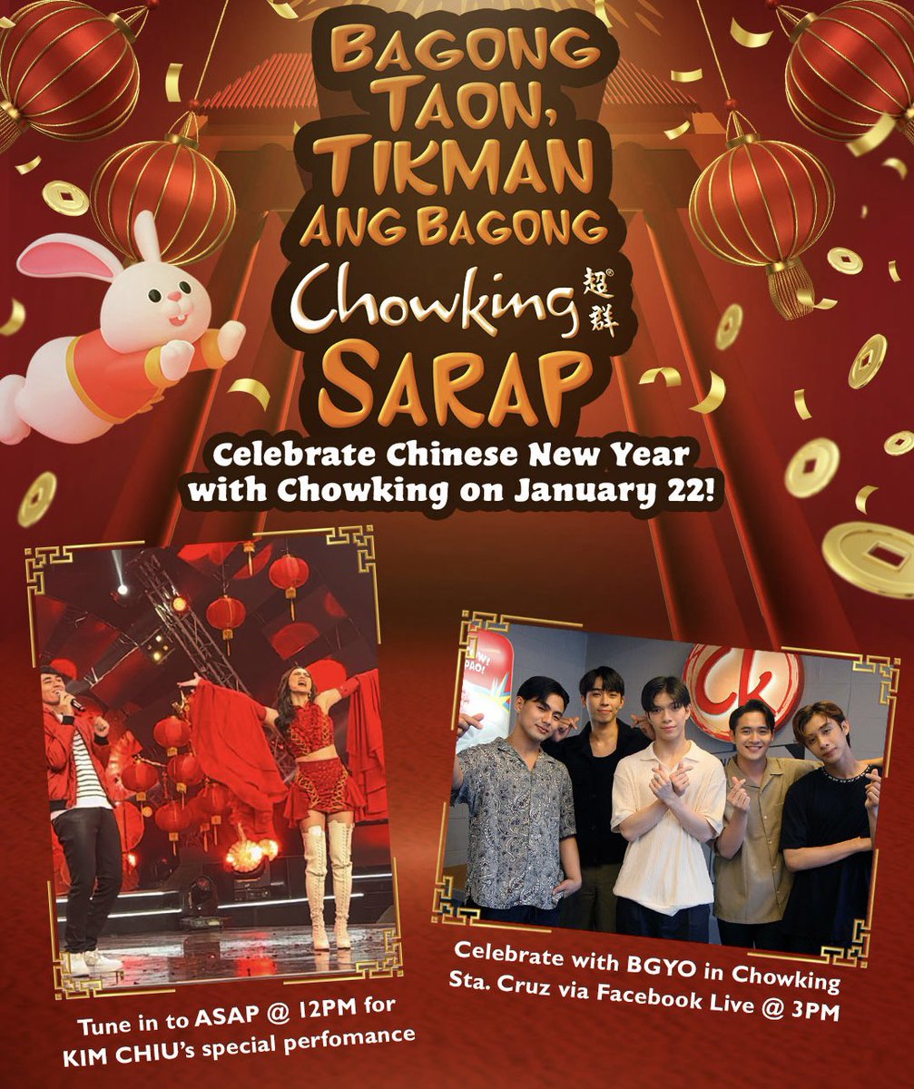 Chowking 超群 on Twitter "Kung Hei Fat Choi! 🎊🧧 the Year of the Rabbit with your Chowking